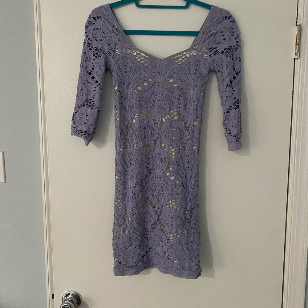 Free People body con purple dress XS/S